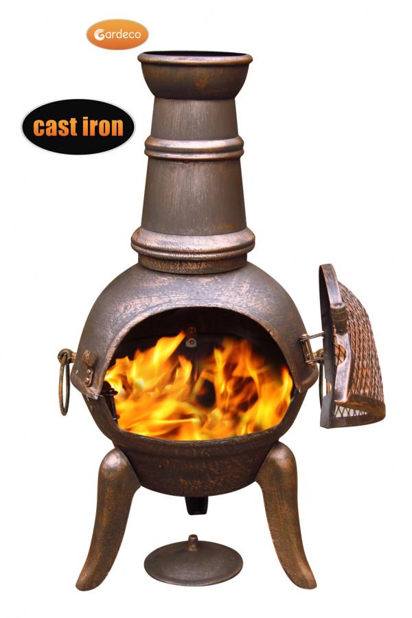 Gardeco Granada medium cast iron chimenea