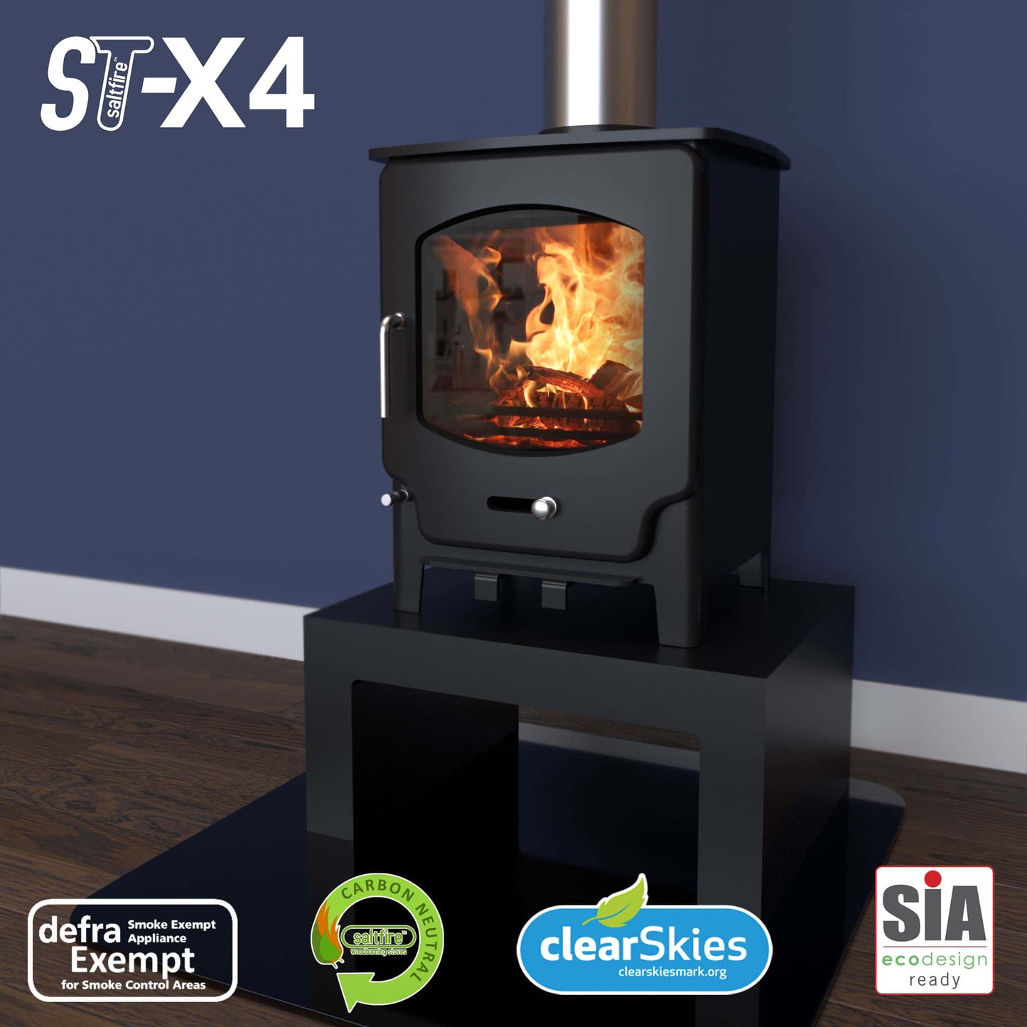 Saltfire ST-X4 Wood Burning Multifuel Stove
