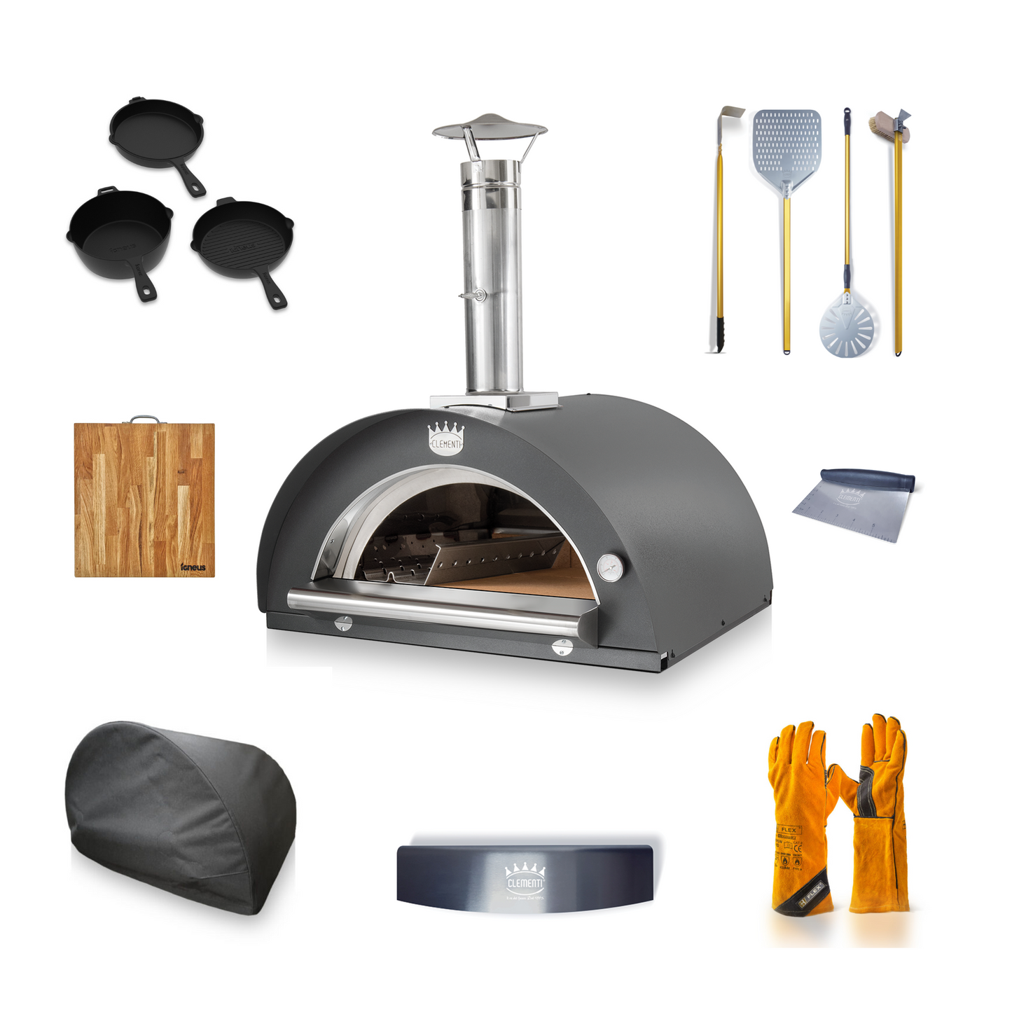 Clementi Wood Burning Pizza Oven Big Bundle