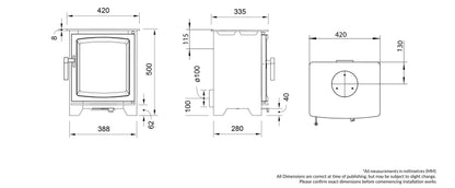 Henley Leaf 5kW Compact Wood Burning (Eco)