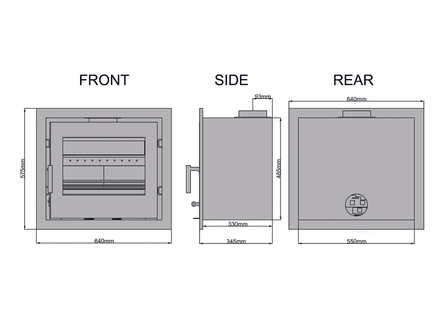 Saltfire CS7 Inset Multifuel Stove