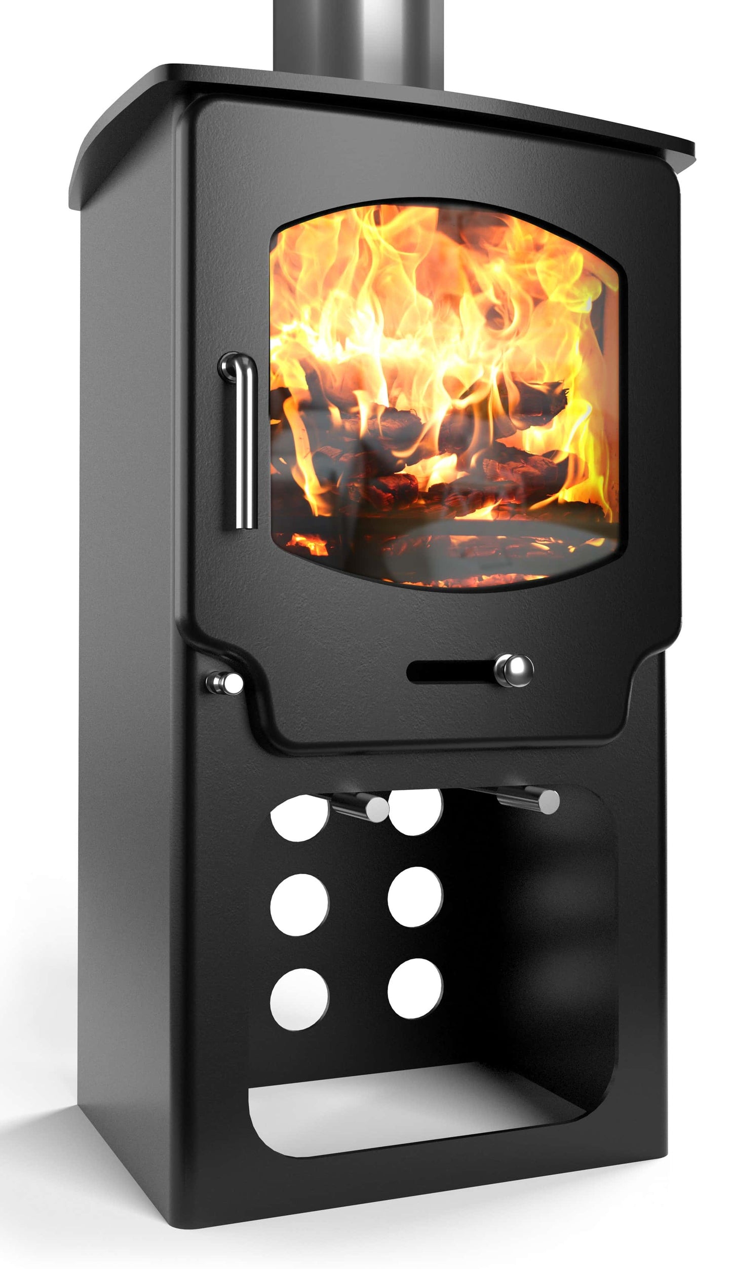 Saltfire ST-X4 Tall Wood Burning Multifuel Stove