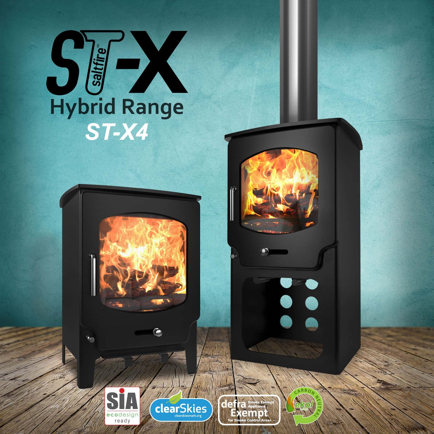 Saltfire ST-X4 Wood Burning Multifuel Stove