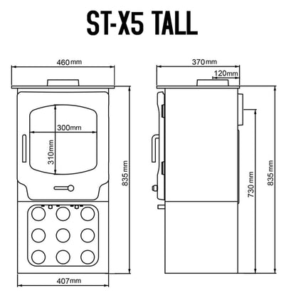 Saltfire ST-X5 Tall Bioethanol Stove