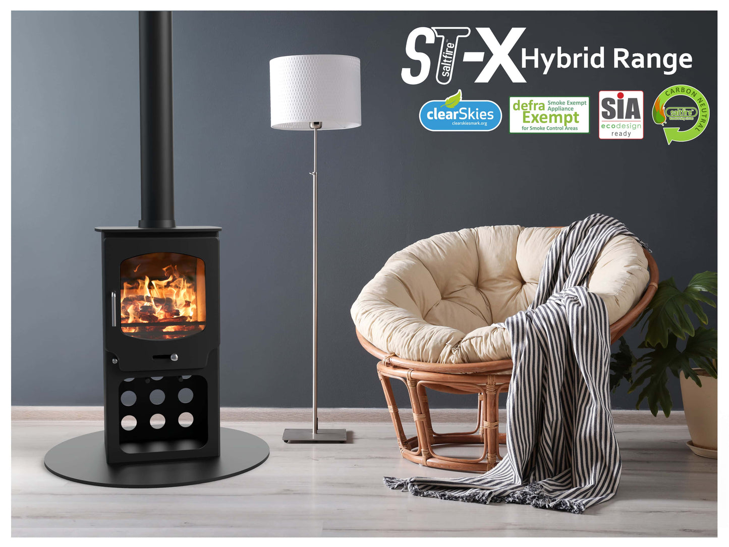 Saltfire ST-X5 Tall Bioethanol Stove