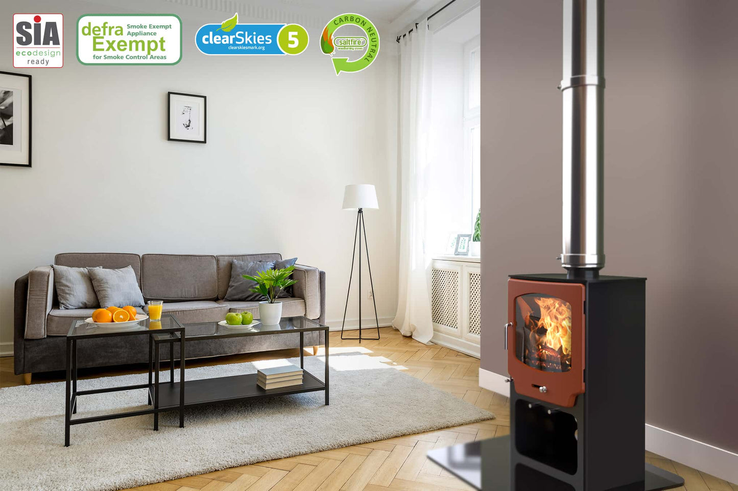 Saltfire ST-X8 Wood Burning Multifuel Stove