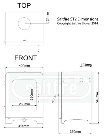 Saltfire ST2 Wood Burning Multifuel Stove