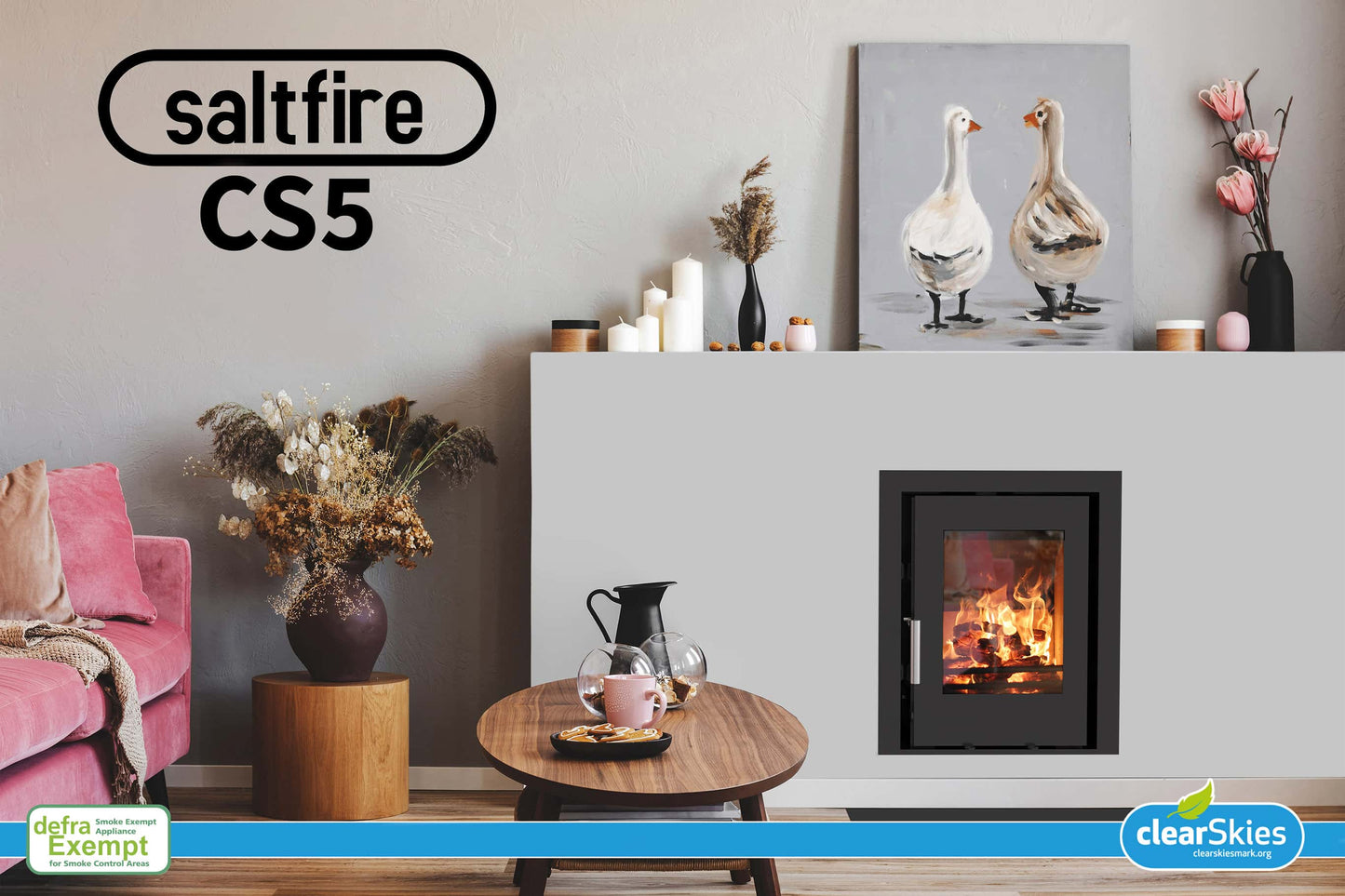 Saltfire CS5 Inset Multifuel Stove