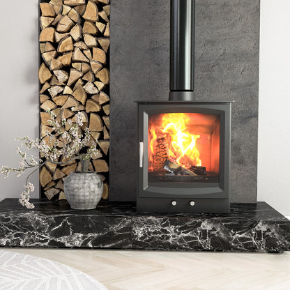 Henley Burnbright 5kW w/Logbox Wood burning Eco (Defra)