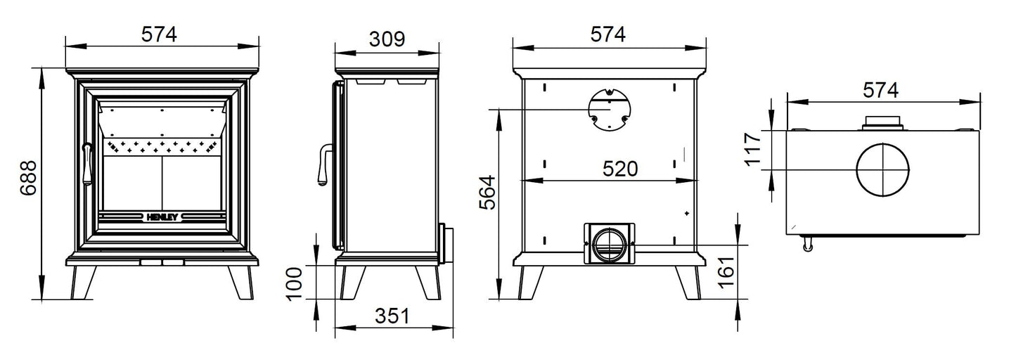 Henley Elmwood 5kW Woodburning (Eco)