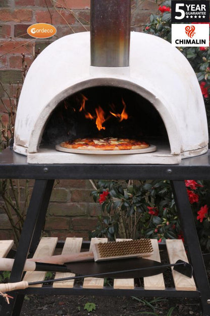 Gardeco Pizzaro Chimalin AFC pizza oven in natural clay