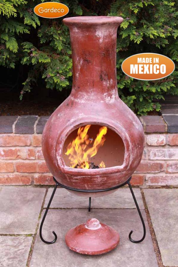 Gardeco Colima X-Large Mexican Chimenea in Red