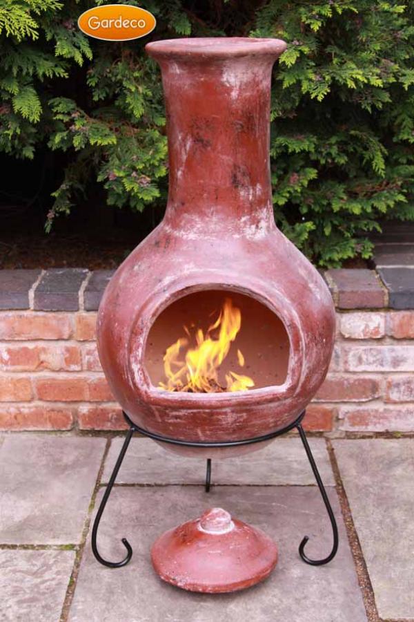 Gardeco Colima X-Large Mexican Chimenea in Red