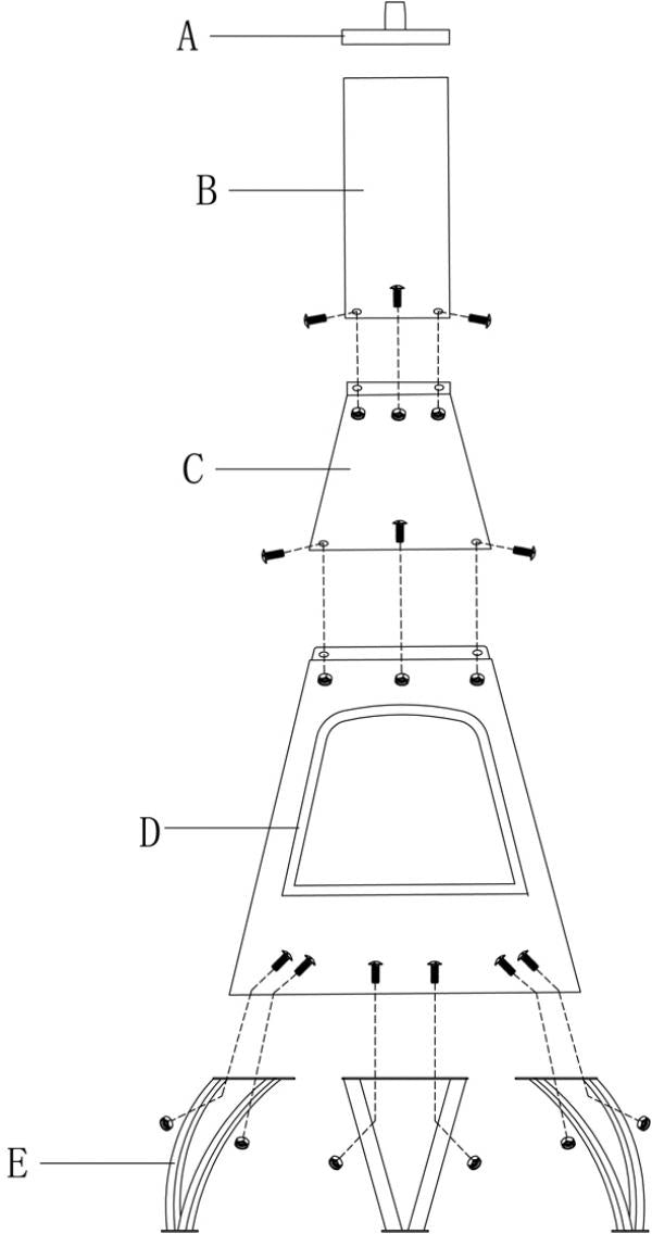 Gardeco Cono, large conical shaped steel chimenea,with copper coloured mouth rim