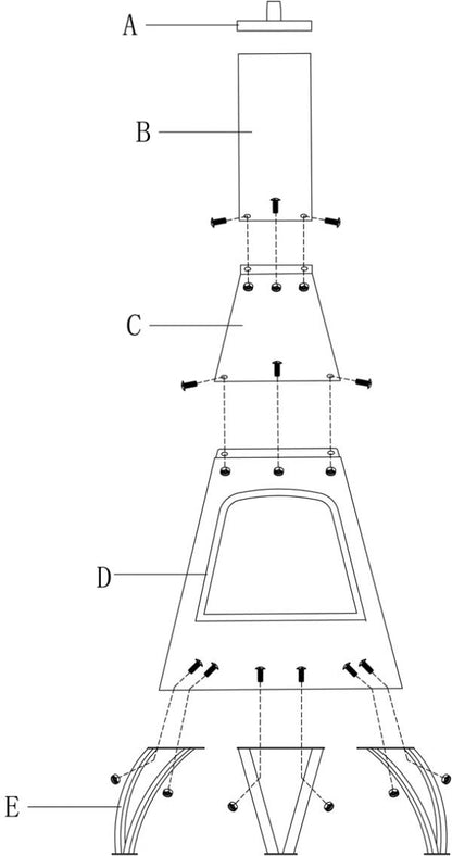 Gardeco Cono large conical shaped steel chimenea, stainless steel mouth rim