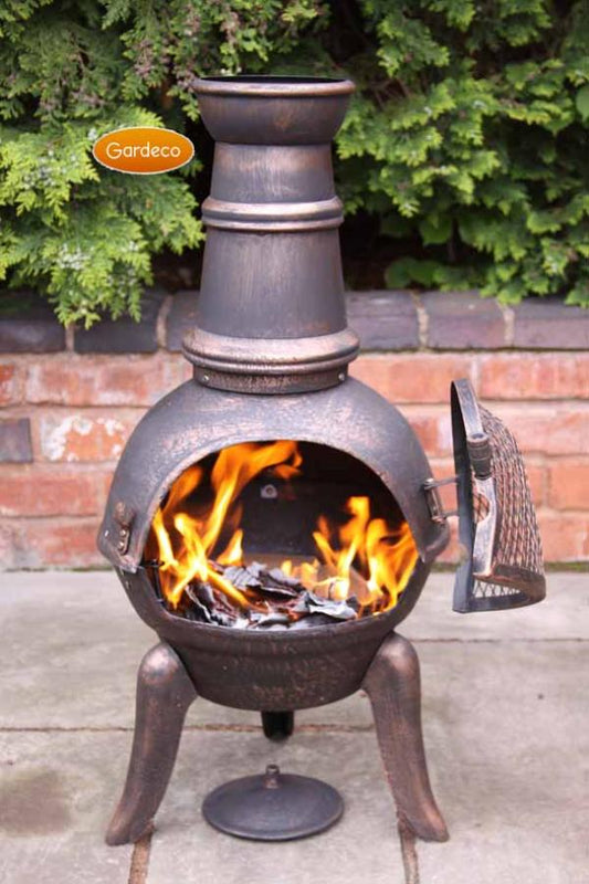 Gardeco Granada medium cast iron chimenea