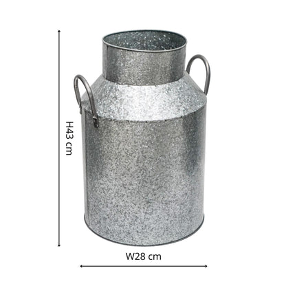 Ivyline Galvanised Milk Churn