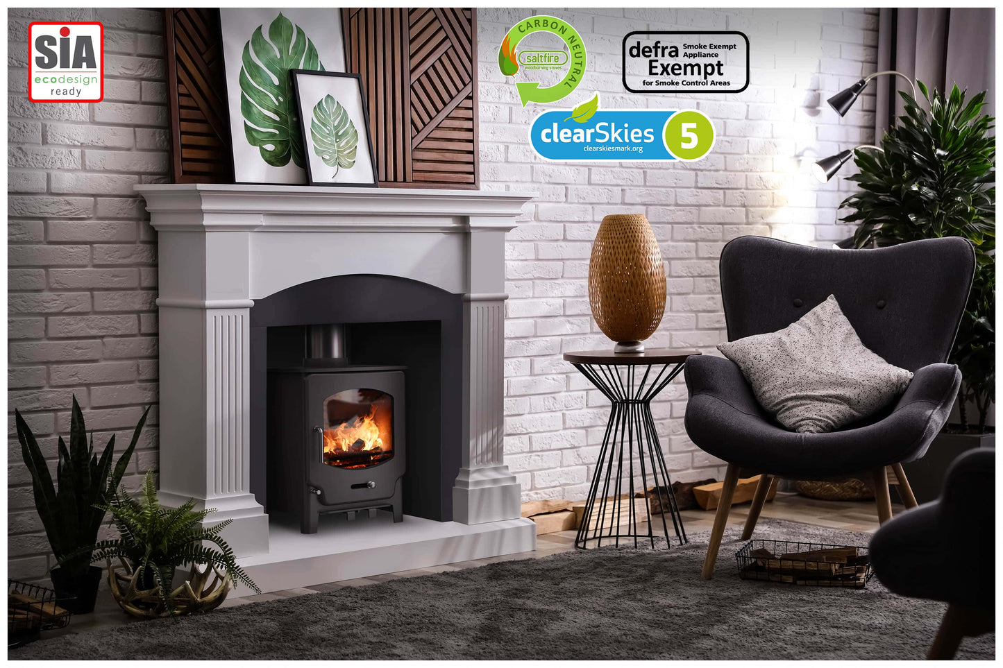 Saltfire ST-X4 Wood Burning Multifuel Stove