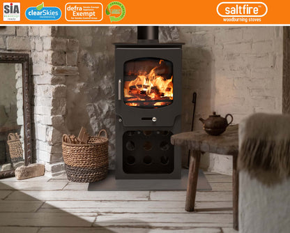 Saltfire ST-X5 Tall Wood Burning Multifuel Stove