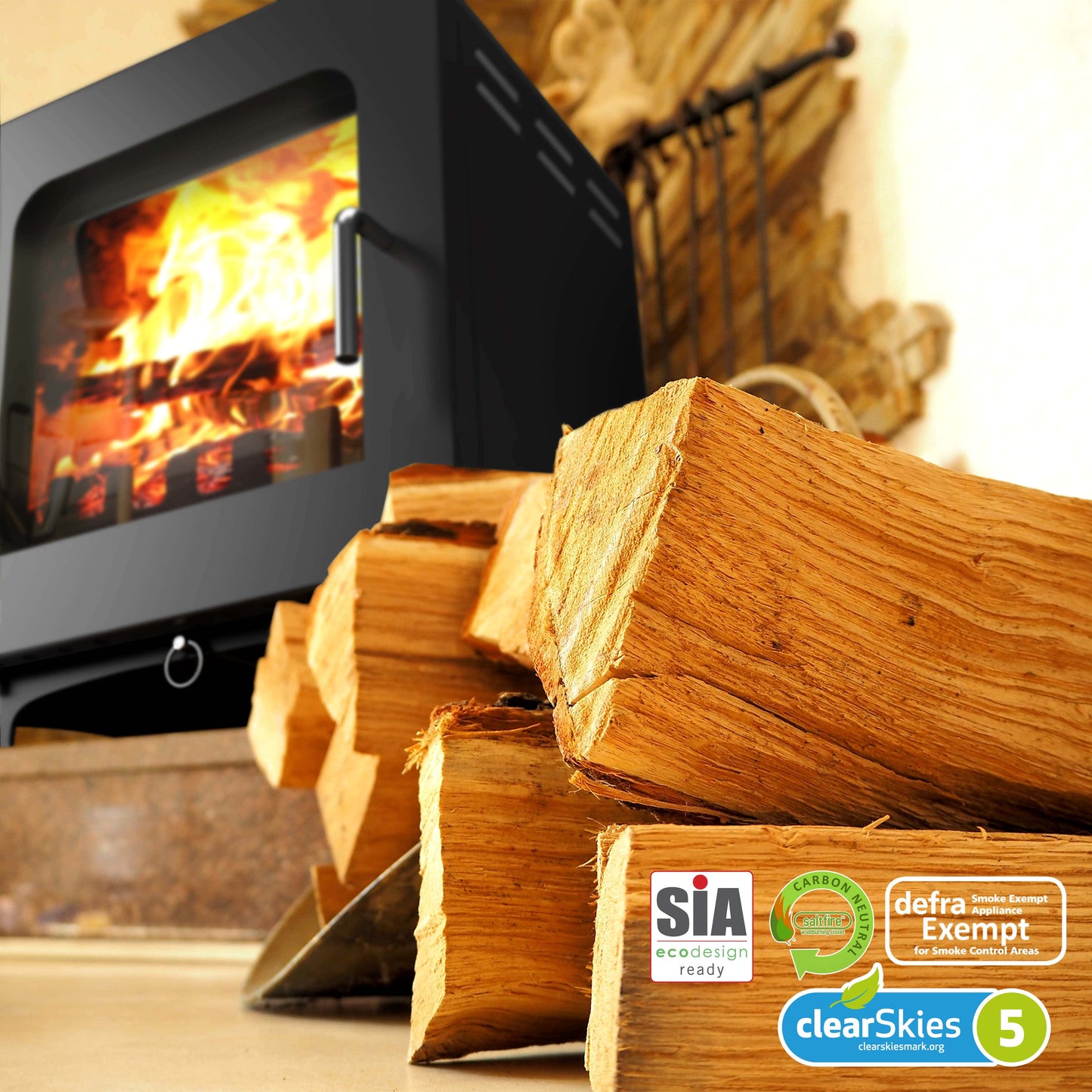 Saltfire ST4 Wood Burning Multifuel Stove